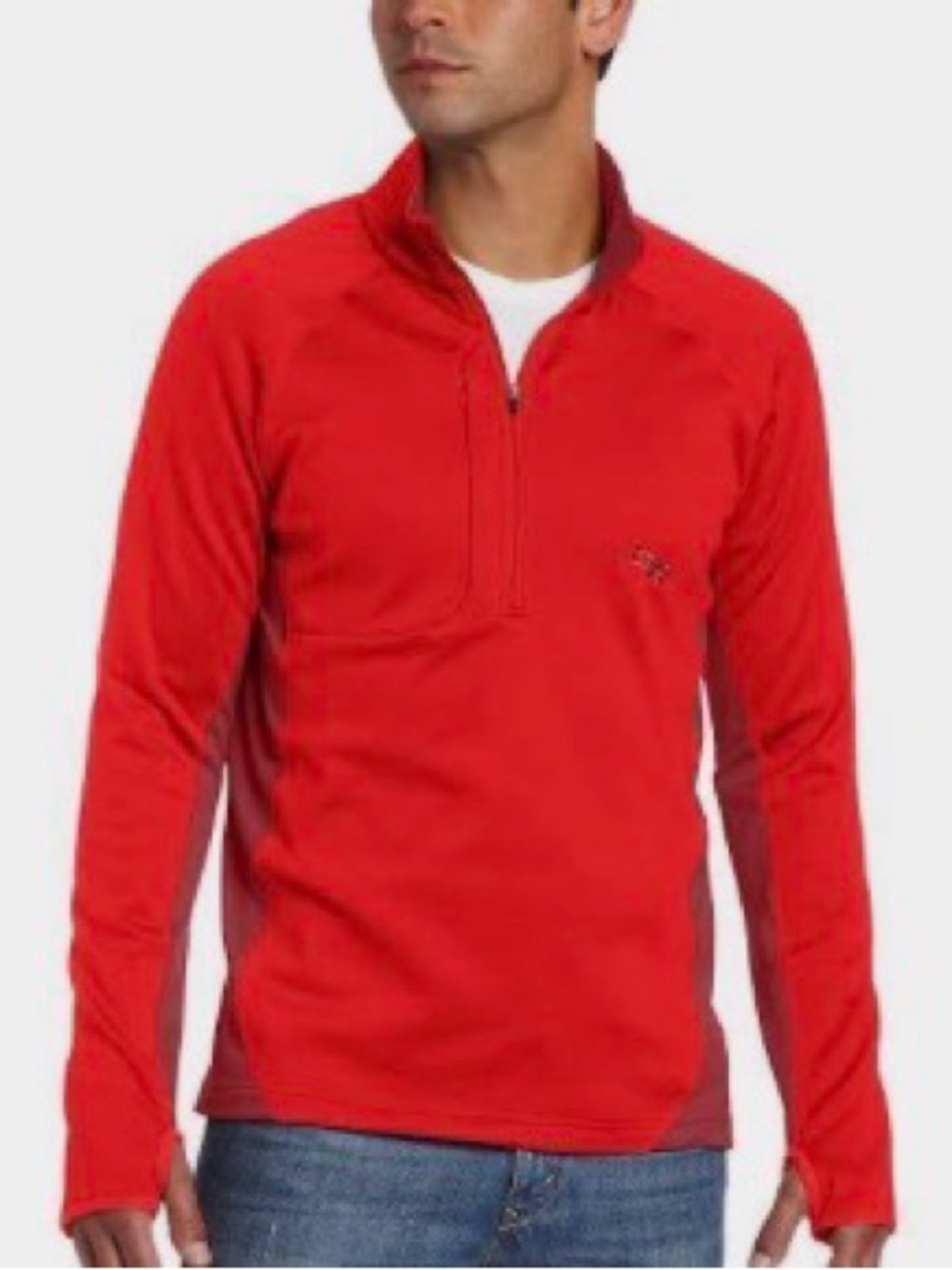 Outdoor Research NWT Thermal Pullover Jersey Fleece Large Red Radiant Hybrid